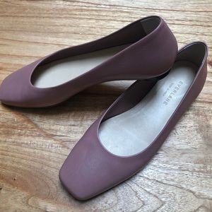 Everlane Square Toe Flat Dusty Rose 7.5